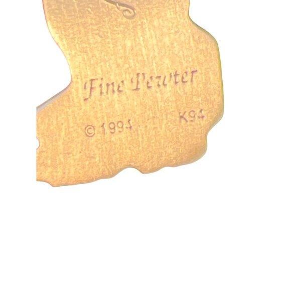 Vintage 1994 GAP Fine Pewter Keychain Golf Bag Balls Clubs Engraved Adam 4.5" - Picture 4 of 5